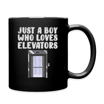 Elevator Technician Elevator Mechanic Elevator - Full Colour Mug - black - Right