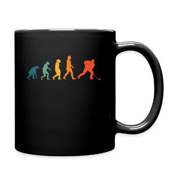 Eishockey Evolution Retro Hockey - Tasse einfarbig - Schwarz - Rechts