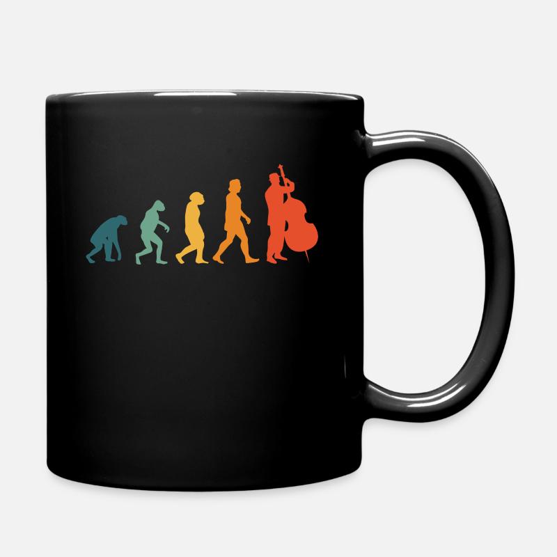 Cello Evolution Retro Orchester Cellospieler - Tasse einfarbig - Schwarz