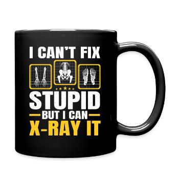 Radiologe RAD Technician Xray Tech Radiologie - Tasse einfarbig - Schwarz - Rechts