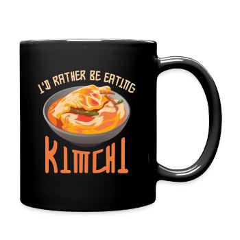 Kimchi Drôle I’d rather be heating kimchi - Mug uni - noir - Droite
