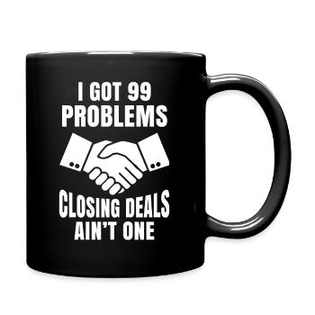 Immobilien Tshirt Haushändler Makler Hausagent Job - Tasse einfarbig - Schwarz - Rechts