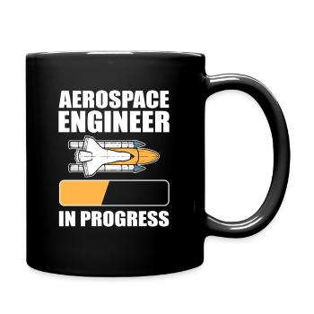 Aerospace Engineer In Progress - Full Colour Mug - black - Right