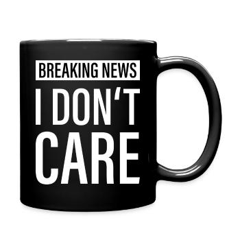 I DON'T CARE - Tasse einfarbig - Schwarz - Rechts