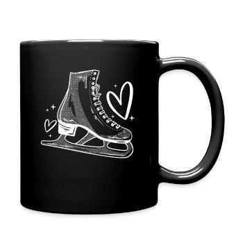 Love Eiskunstlauf Figure Skating Shirt Geschenk - Tasse einfarbig - Schwarz - Rechts
