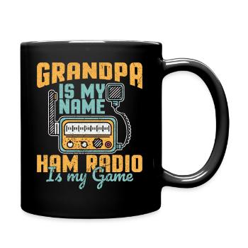 Funk Amateur Funker Funken Radio Hobby Geschenk - Tasse einfarbig - Schwarz - Rechts