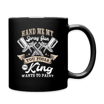 Car Painting Funny - Full Colour Mug - black - Right