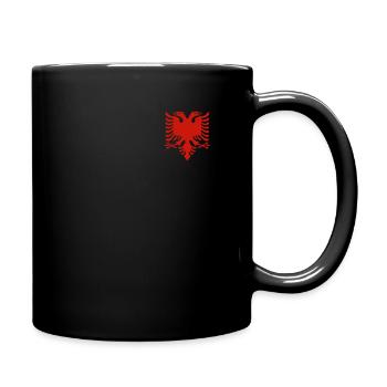Albanian Flag Shqip Shqiponja Albania Eagle - Full Colour Mug - black - Right