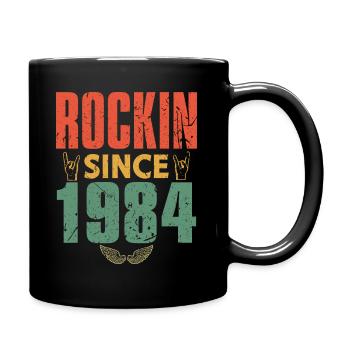 Birthday 1984 Spruch Rock - Full Colour Mug - black - Right