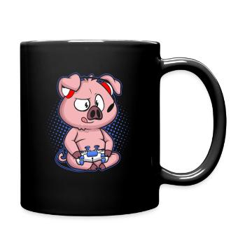 Gaming Porc Vidéo Game PC Pc - Mug uni - noir - Droite