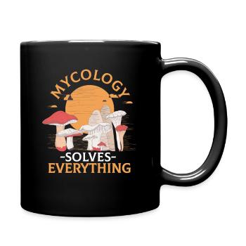 Morels Mushrooms Aesthetic Graphic Mushroom Huntin - Tasse einfarbig - Schwarz - Rechts