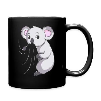 Koala Liebhaber Koalabär Mädchen Kinder - Tasse einfarbig - Schwarz - Rechts