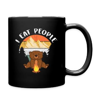 Bear Gift Wilderness Grizzly Kids Animal Bear - Full Colour Mug - black - Right