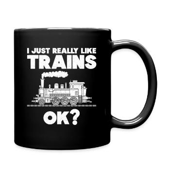 Mécanicien de chemin de fer Locomotives à vapeur - Mug uni - noir - Droite