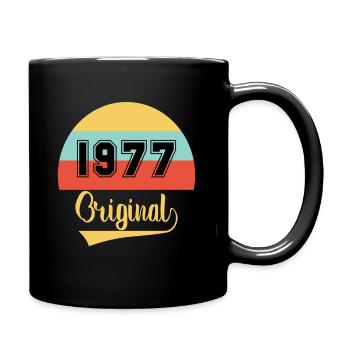 Vintage Original 1977 Birthday - Full Colour Mug - black - Right