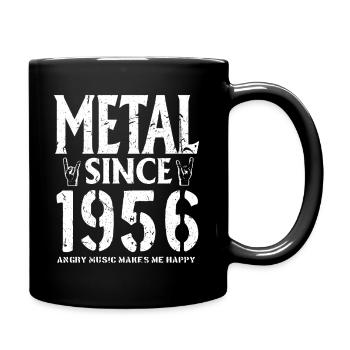 Metal Geschenk Geburstag Millésime 1956 - Mug uni - noir - Droite