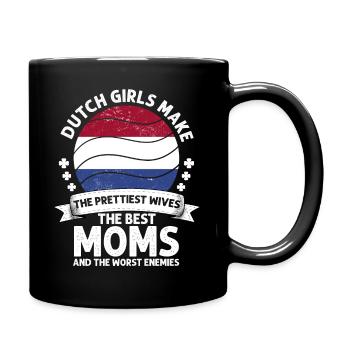Dutch Mom Netherlands Mama Dutch American - Mug uni - noir - Droite