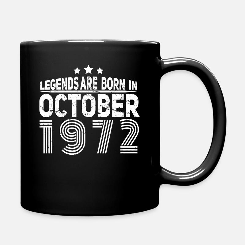 Né octobre 1972 Vintage - Mug uni - noir