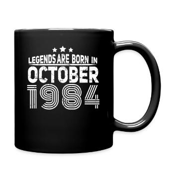 Legend In October 1984 Gift - Full Colour Mug - black - Right