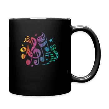 E Guitar Musical Instrument Bigfoot Guitarist - Tasse einfarbig - Schwarz - Rechts