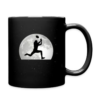 Footballer Mond American Football Quarterback - Tasse einfarbig - Schwarz - Rechts