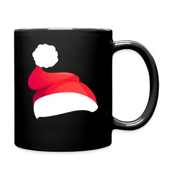 Rote weihnachtsmannmützen - Tasse einfarbig - Schwarz - Rechts