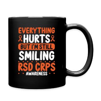 RSD CRPS Warrior Orange Ribbon CRPS Awareness - Mug uni - noir - Droite