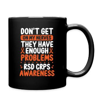 RSD CRPS Warrior Orange Ribbon CRPS Awareness - Mug uni - noir - Droite