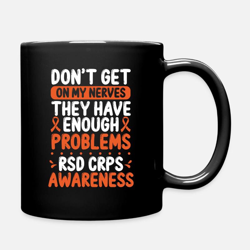 RSD CRPS Warrior Orange Ribbon CRPS Awareness - Tasse einfarbig - Schwarz
