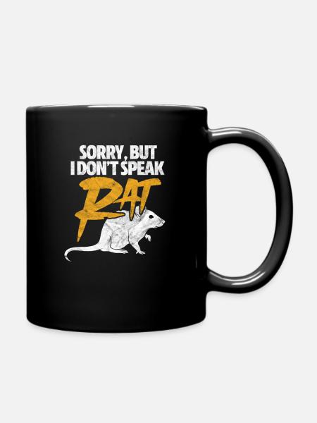 Ratte - Tasse einfarbig - Schwarz