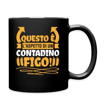 Contadino figo regalo divertente contadini e - Tasse einfarbig - Schwarz - Rechts