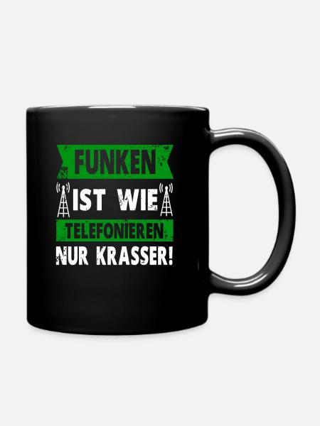 Funkamateur Funker Amateurfunk Amateurfunker - Tasse einfarbig - Schwarz
