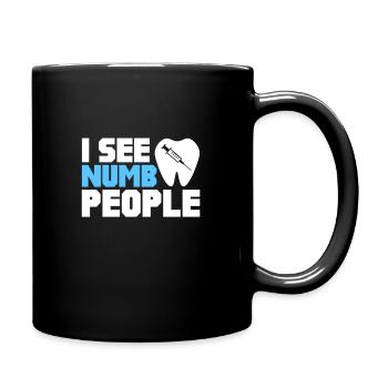 Dentiste Dentiste Dentiste Dentist Dents Cadeau - Mug uni - noir - Droite