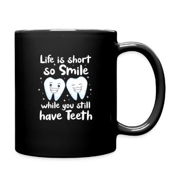 Dentiste Dentiste Dentiste Dentist Dents Cadeau - Mug uni - noir - Droite