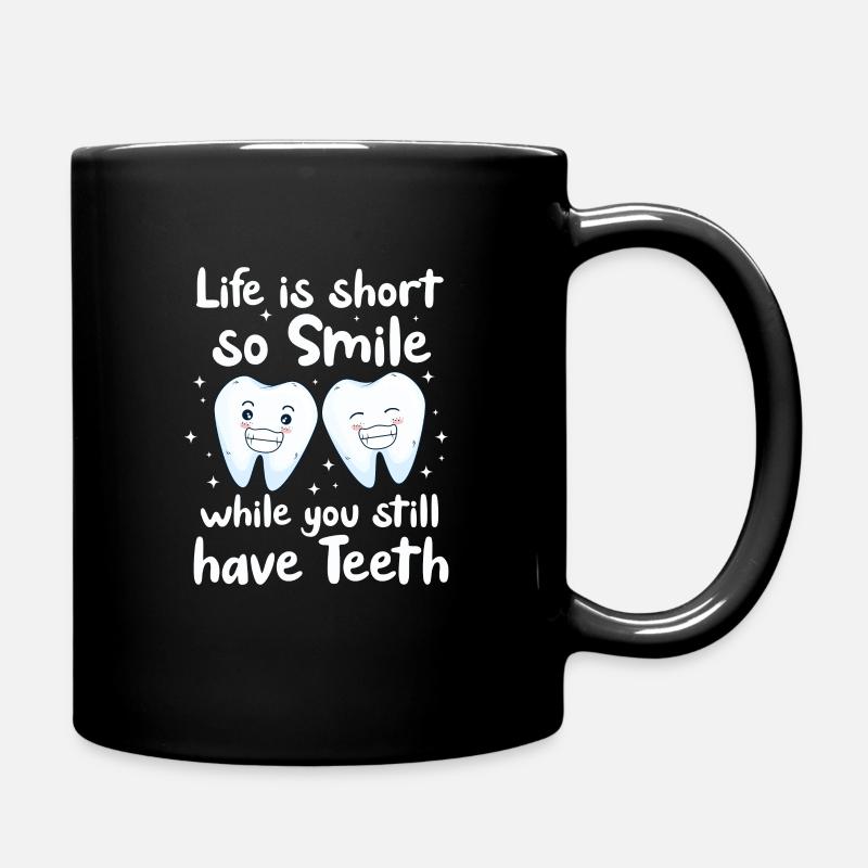 Dentiste Dentiste Dentiste Dentist Dents Cadeau - Mug uni - noir