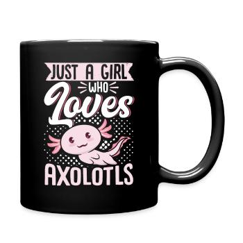 Just A Girl Who Loves Axolotls - Full Colour Mug - black - Right