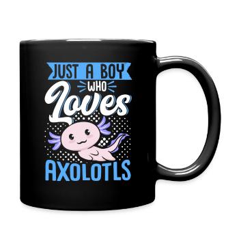Axolotl Lover Just A Boy Who Loves - Mug uni - noir - Droite
