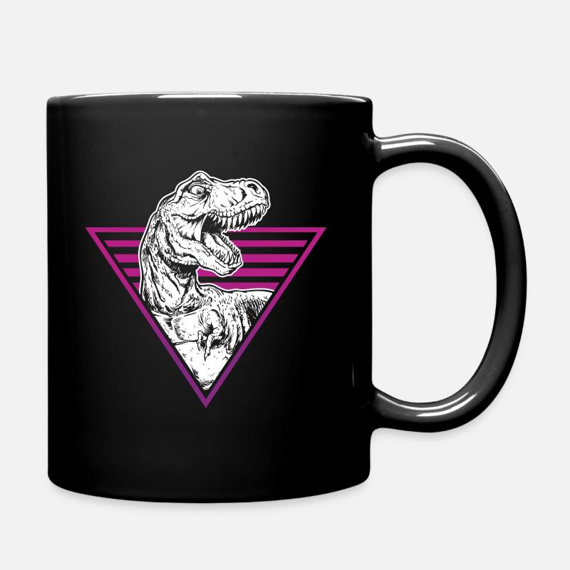 Dinosaurs T Rex Extinct Dinosaurs Vaporwave - Tasse einfarbig - Schwarz