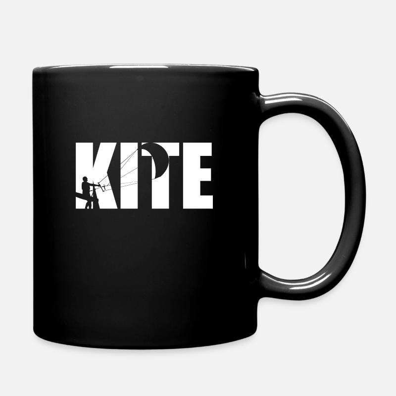 Kite Kiteboarding Kitesurfer Geschenk - Tasse einfarbig - Schwarz