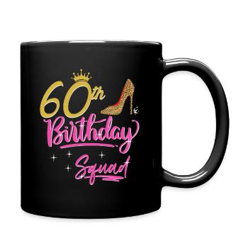 60 ans femmes 60 ans cadeau - Mug uni - noir - Droite