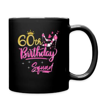 60 ans femmes 60 ans cadeau - Mug uni - noir - Droite
