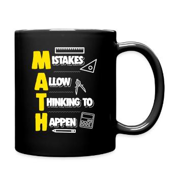 Math Teacher Apparel - Full Colour Mug - black - Right