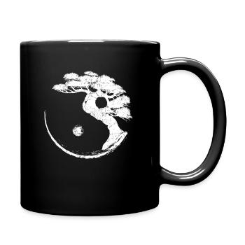 Yin Yang Bonsaï-Arbre Japon Bouddha Zen Méditation - Mug uni - noir - Droite