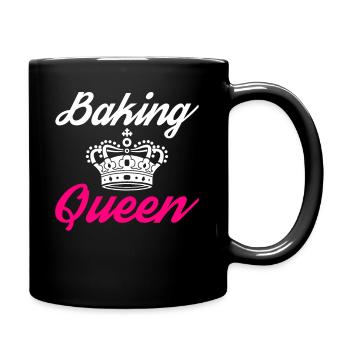Baking Queen - Tasse einfarbig - Schwarz - Rechts