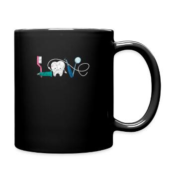 dentiste - Mug uni - noir - Droite