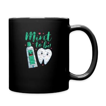 Zahnarzt - Tasse einfarbig - Schwarz - Rechts