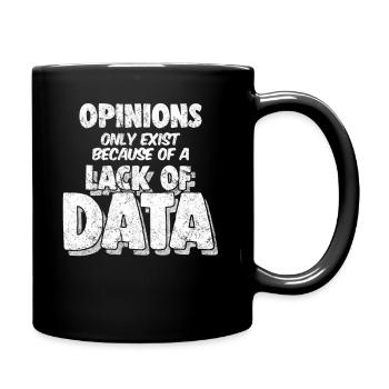 Computer Data Science Geek Pun Apparel - Full Colour Mug - black - Right