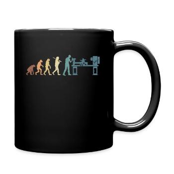 Rétro CNC Tourneur Coeur Outil de tournage - Mug uni - noir - Droite