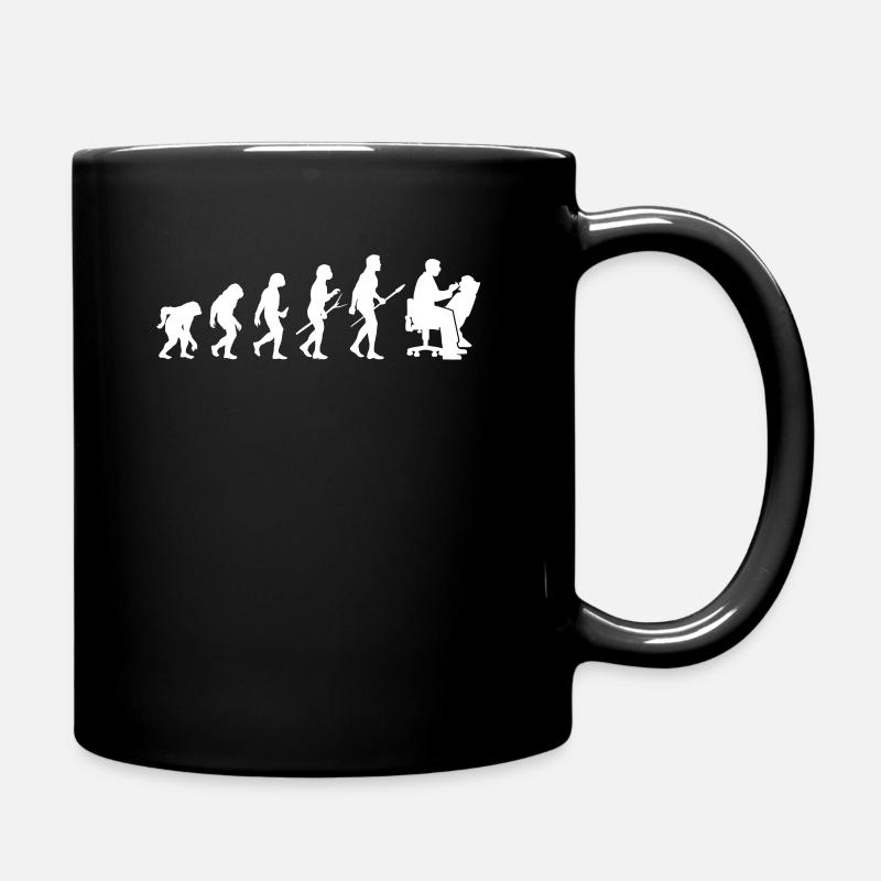 Evolution Zahnarzt Zahnarzthelfer Zahnmediziner - Tasse einfarbig - Schwarz