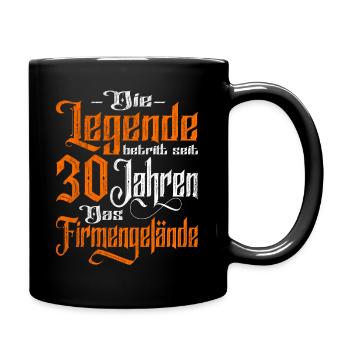 Legend enters 30 years of grounds - Company anniversary - Full Colour Mug - black - Right